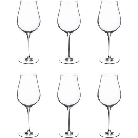 Lot de 6 Verres à Eau Design "Oriane" 50cl Transparent (1/3)