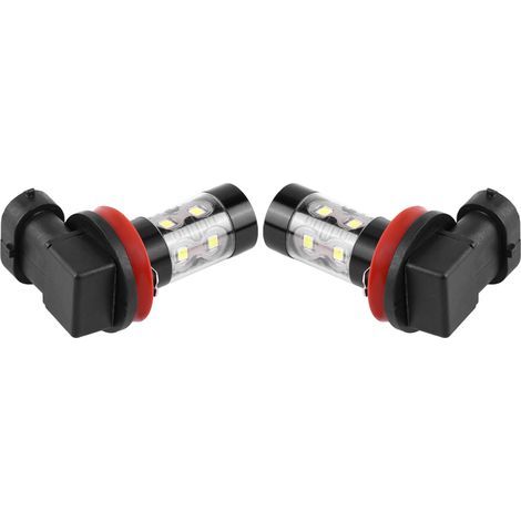 2 pièces H8 H11 12V-24V 50W voiture haute puissance lumineuse LED antibrouillard ampoules diurnes (1/5)