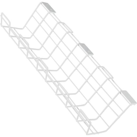 Étagère de Gestion des Câbles sous Bureau en Fer Blanc, Organise Multiprises, Adaptateurs et Hubs USB, Espace de Travail Net (1/5)