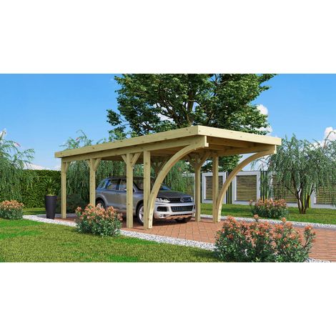 Carport einzel Classic 2 C inkl.2 Bögen,KDI 318x668x234