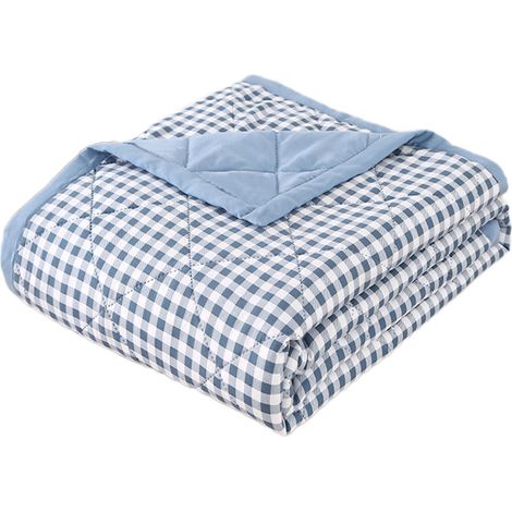 Couette Été - 200x150 cm - Coton Lavé 98 % - Élasthanne 2 % - Légère Respirante Anti-Transpirante - Pour Lit Queen - 1 Pièce (1/5)