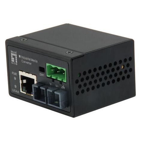 CONVERSOR DE MEDIOS LEVEL ONE RJ45 A SC MONO MODO INDUSTRIAL IEC-4301 (1/3)