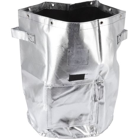 Silberner Pflanzsack für Kartoffeln, wasserdicht und zu öffnen, für Pflanzen, Gemüse und Blumen, Größe M, 26 Liter (7 Gallonen) (1/5)