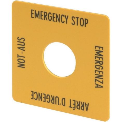 Eaton NOT-AUS-Schild M22-XYK1 (1/2)