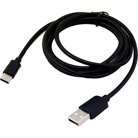Câble de données pour téléphone portable Type-C, câble de charge rapide USB 2.0 en PVC, noir, 2 mètres, vente en gros directement du fabricant. (1/5)