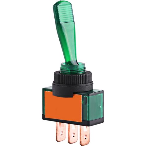 4 LED-Wippschalter 12V 20A 3-PIN EIN/AUS SPST für Auto, LKW, Boot, PKW (1/5)