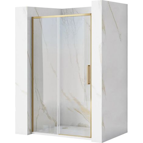 PUERTA de DUCHA REA RAPID SLIDE GOLD BRUSH 120 (1/5)