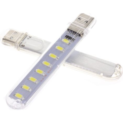Mini ampoule LED USB 8 LED portable, lampe camping rechargeable (1/2)