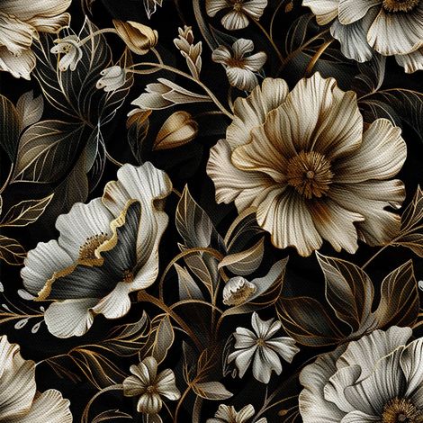 Tela decorativa para exteriores Oxford - Motivo floral I DX5218 (1/5)