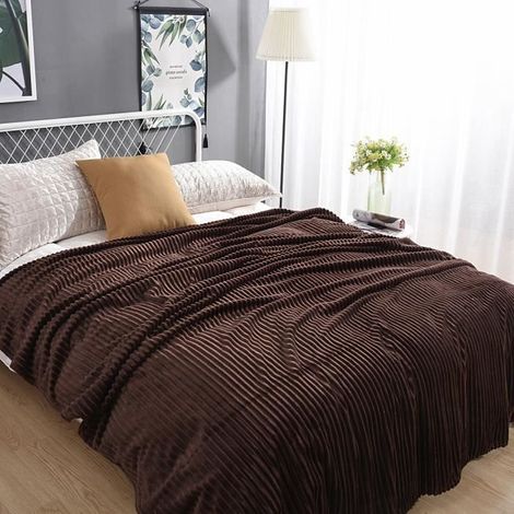 Weiche und warme Flanelldecke für Sofa oder Bett, Wohndekoration, maschinenwaschbar, Maße 120 x 200 cm.