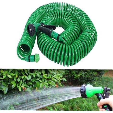 d'arrosage télescopique Extensible en Spirale EVA 30m Tube pour Jardin Nettoyage Patio