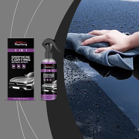 3-in-1 Car Paint Care Spray - Waterproof, Anti-fog, Glossy Coating Spray for Car Surfaces - 100ml -- BIEMMEDUE (1/5)