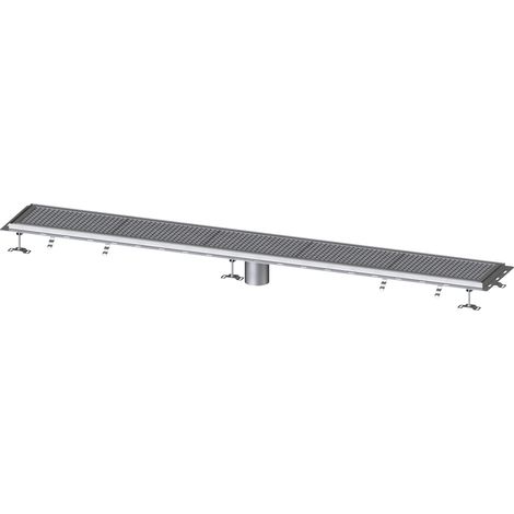 -Kastenrinne Ferrofix m. Fliesenanschlusswinkel, 300 x 2550 mm