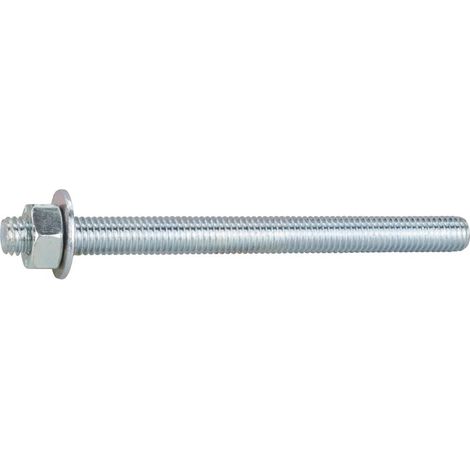 Tige filetée à sceller 10 x 130 mm – Acier zingué – Pour béton armé – Lot de 10 unités – Batifix