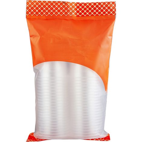 Gobelet en plastique transparent jetable 180 ml, paquet de 50 pièces (1/5)