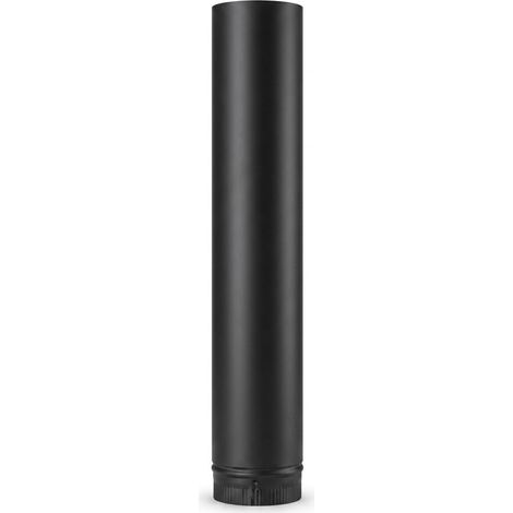 MAKA Tubo 1000 mm Canna Fumaria Legna Nero Ø 180 mm (1/5)