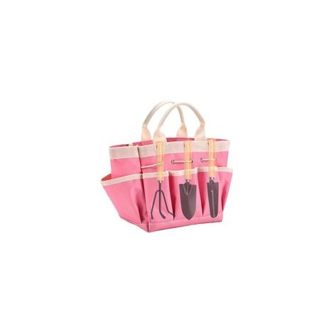 Sac À Outils De Jardin Robuste Sac De Rangement Fourre-Tout De Jardin Poches De Rangement pour Outils De Jardinage Sac Fourre-Tout Portable Multifonction avec Poignées Et Sangles Élastiques (1/5)