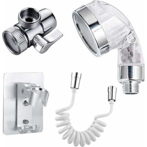 Kit de douchette élastique pour lavabo, douchette à main, douchette de salle de bain, kit de rinçage, pour le lavage des cheveux, douche pour chien, chat, bain pour bébé (1/4)