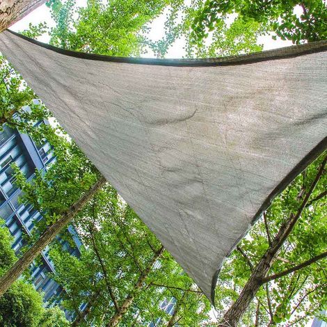 Voile dâ 'Ombrage : 5 X 7 X 7 m Protection Contre le Vent, le Soleil et les Rayons UV 30+ pour Votre Jardin et Balcon (1/5)