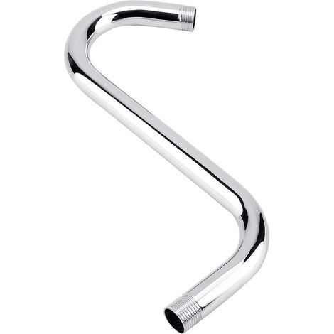 Bras de Douche Bras de pommeau de Douche col de Cygne courbé en S 8 Pouces 201 Acier Inoxydable pour pommeaux de Douche Fixes Accessoire de Salle de Bain (1/5)