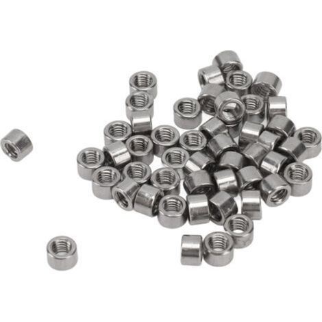 50 écrous de raccordement ronds M4x0,7, longueur 4 mm, en acier inoxydable 304, robustes, pour la maintenance (1/5)