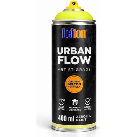 Bombe de peinture - Vert jaune - Belton - Urban Flow - 400ml - Haute couvrance