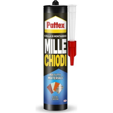 1PZ COLLA PATTEX MILLE CHIODI RESISTENTE ACQUA cartuccia gr. 450