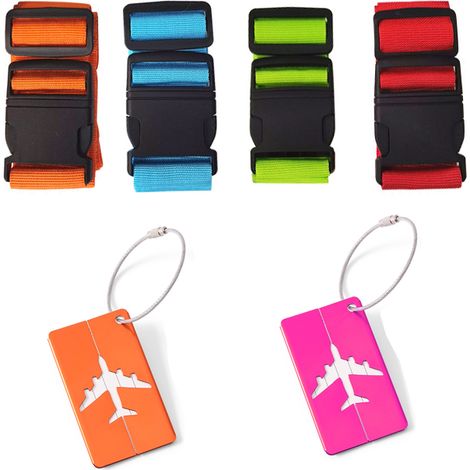 correas para maleta, ajustables con candado, correa de seguridad de polipropileno resistente para equipaje. (1/5)