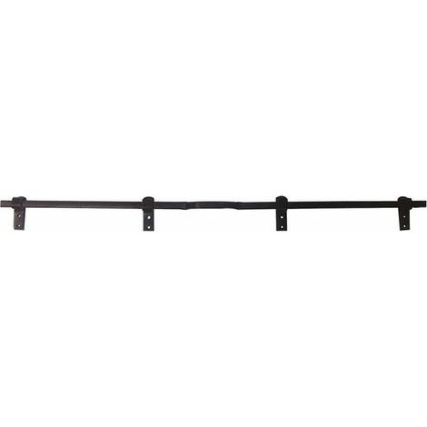 Afbat – Barre de sécurité en acier zingué pour volets – Longueur 98 cm – Système anti-panique – Gabarit de pose inclus