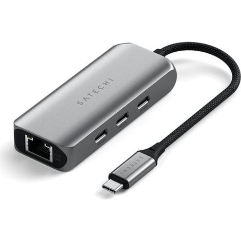 Satechi USB-C 4-Port Hub with 2.5 Gigabit Ethernet space grey (1/5)