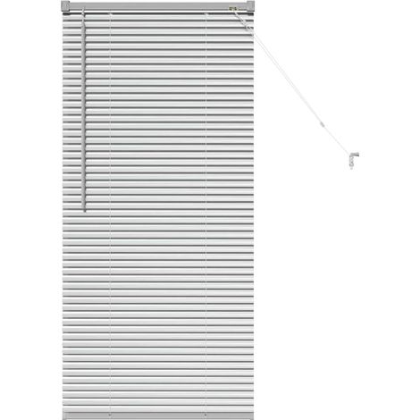 Maison Exclusive - Persianas venecianas Manual Plateado 130 x 65
