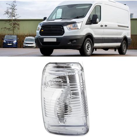 Side Mirror Indicator Light Fit For Ford Transit 150 250 350 350HD 2015 2016 2017 2018 2019 2020 2021(Left Driver Side) Side Mirror Marker Lamp Turn Signal Lights Lens Cover (1/4)