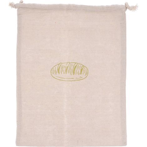 Sac à pain en lin résistant, non blanchi, avec cordon de serrage (1 pièce).-40.00X30.00X0.10CM (1/4)