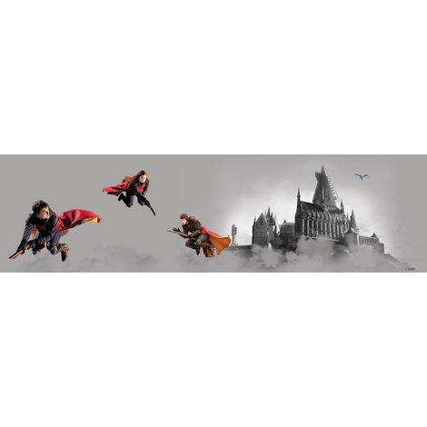 Frise de papier peint adhésive Harry Potter Poudlard - 9.7 x 500 cm de Sanders & Sanders (1/2)