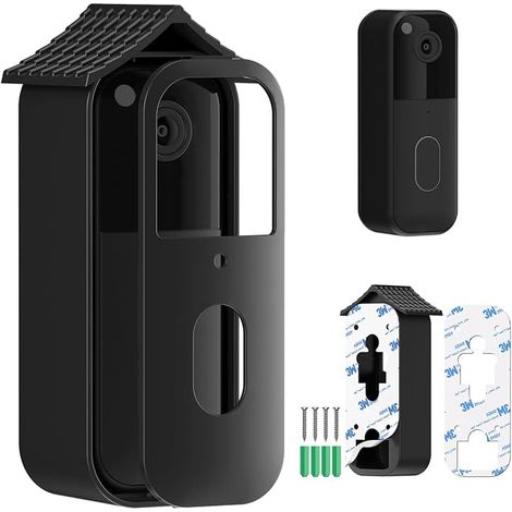 Support de sonnette fixation adhésive pour Doorbell 2e génération Installation grâce à un ruban adhésif et des vis Compatible avec les sonnettes série 2025 (1/5)