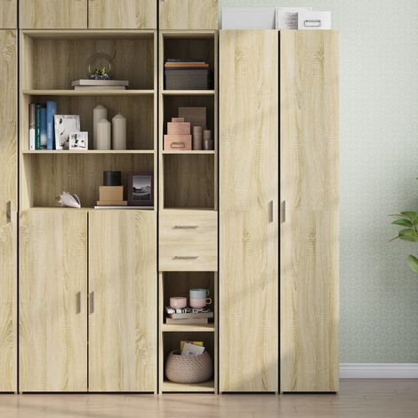 Highboard Sonoma-Eiche 30x42,5x185 cm Holzwerkstoff (1/5)