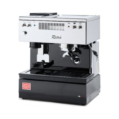 Quick mill 0835 retro schwarz siebtrger espressomaschine