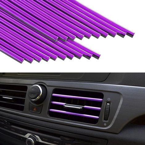 Paquete de 20 tiras decorativas para aires acondicionados de coche，Tiras decorativas para rejillas de ventilación (para instalar uno mismo) (1/5)