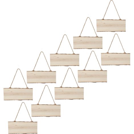 Kit de 10 décorations de porte à suspendre soi-même, 10 cm x 25 cm. Design unique, idéal pour décorer les portes d'entrée. (1/5)