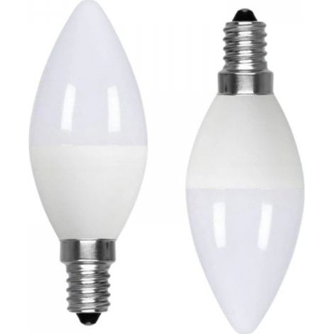 2 Pezzi Lampadina LED E14 C37 Candela 10W 950LM Bianco Caldo 3000K D37X106mm