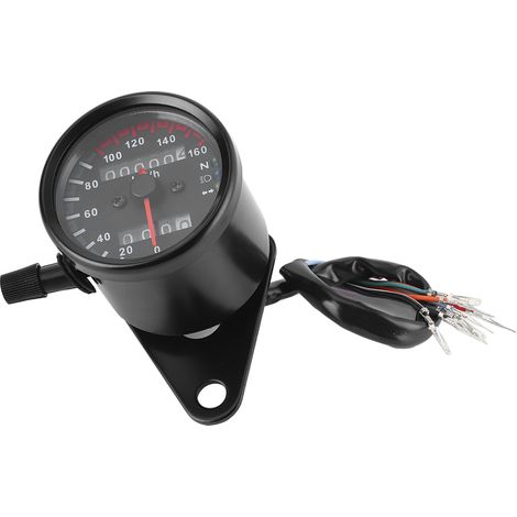 Compteur de vitesse/compte-tours LED 12 V, style rétro, haute précision pour moto (1/5)