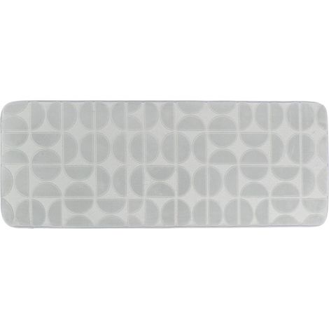 Tappeto memory in microfibra roy 45x120 cm - grigio chiaro - Tendance (1/2)