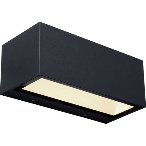[NEUWERTIG] B-Ware GEMINI Aussenwandleuchte Wandlampe LED Leuchte schwarz warmweiss Aluminium (1/2)