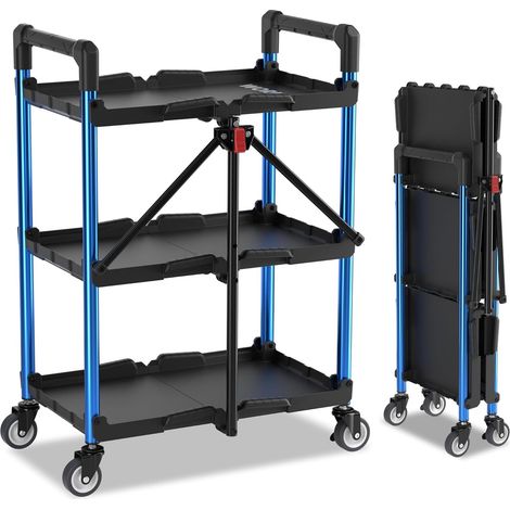 Chariot Pliable à 3 Niveaux, Servante d’Atelier (1/5)