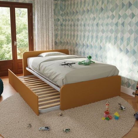 Letto 1 piazza e mezza con letto estraibile - Zolfo