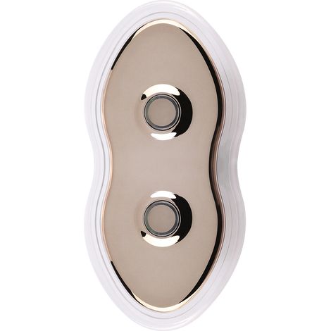 Ortviai Télécommande manuelle 2 boutons avec rétroéclairage LED pour canapé électrique et fauteuil de massage (1/3)