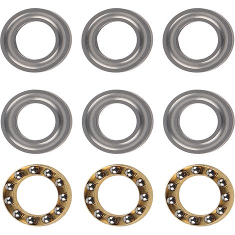Roulements à billes de poussée en acier pour charges axiales, 10 pièces industrielles mécaniques 3613-0521-0012