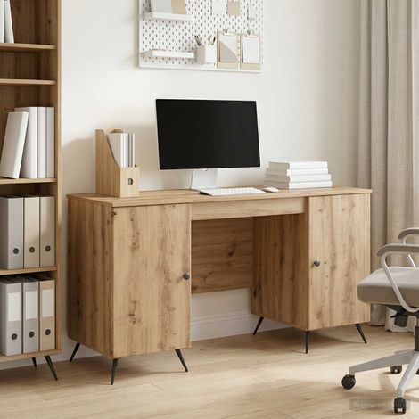 vidaXL Scrivania Rovere Artigianale Legno ingegnerizzato (1/5)
