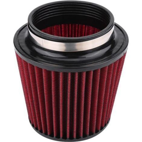 Filtre à Air à Cône Rond, Modification Universelle de Voiture, Entrée d'air à Haut Débit, Filtre à Air à Cône Rond, Filtre à Air 73 Mm (100mm).