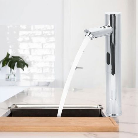 Robinet à capteur automatique G1/2, mains libres, salle de bains, lavabo médical, mélangeur de robinet d'eau (1/5)